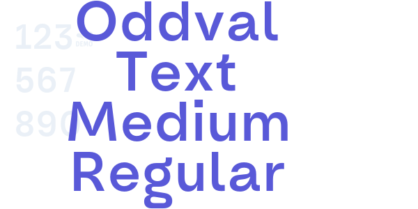 Oddval Text Medium Regular font free