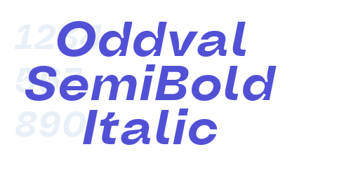 Oddval SemiBold Italic