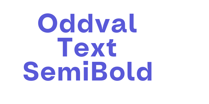 Oddval Text SemiBold Font Download