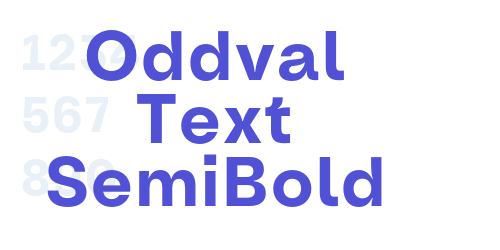 Oddval Text SemiBold