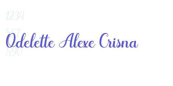 Odelette Alexe Crisna font free