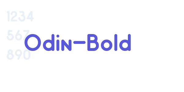 Odin-Bold font free