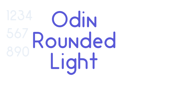 Odin Rounded Light font free