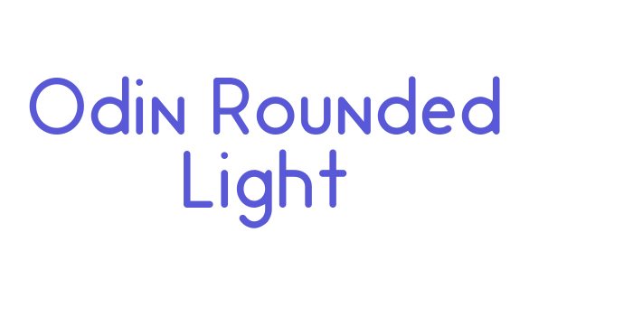 Odin Rounded Light Font Download