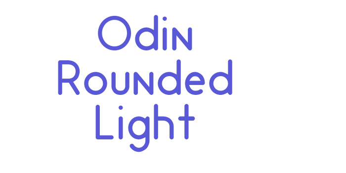 Odin Rounded Light Font