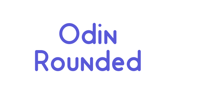 Odin Rounded Font