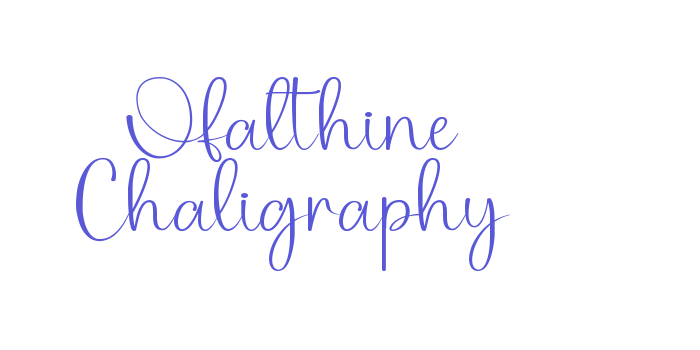 Ofalthine Chaligraphy Font Download