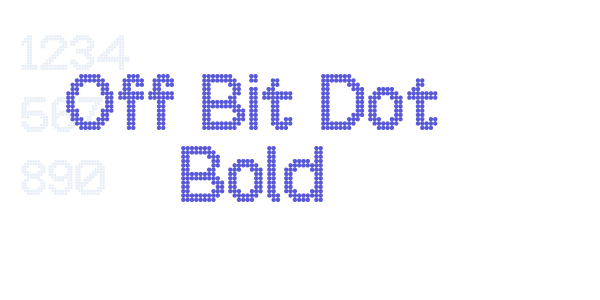 Off Bit Dot Bold font