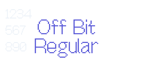 Off Bit Regular font free