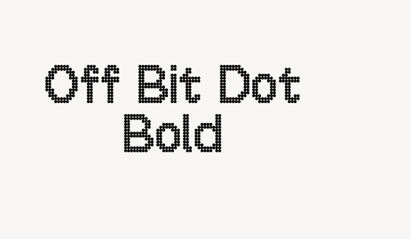 Off Bit Dot Bold Font