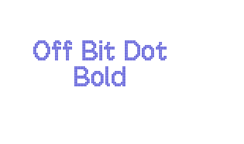 Off Bit Dot Bold Font Download