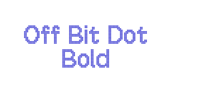 Off Bit Dot Bold Font Download