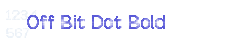 Off Bit Dot Bold-related font