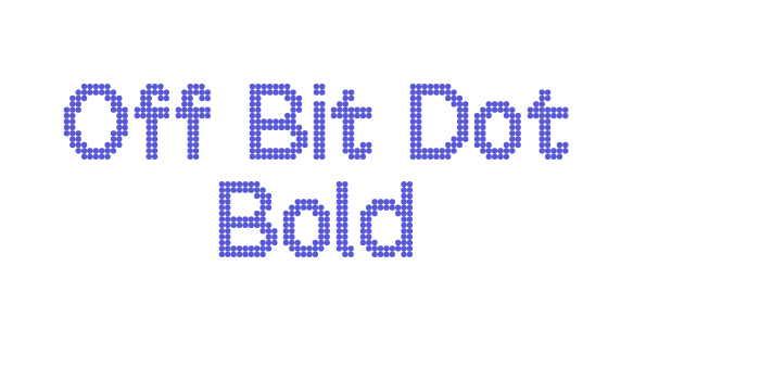 Off Bit Dot Bold Font