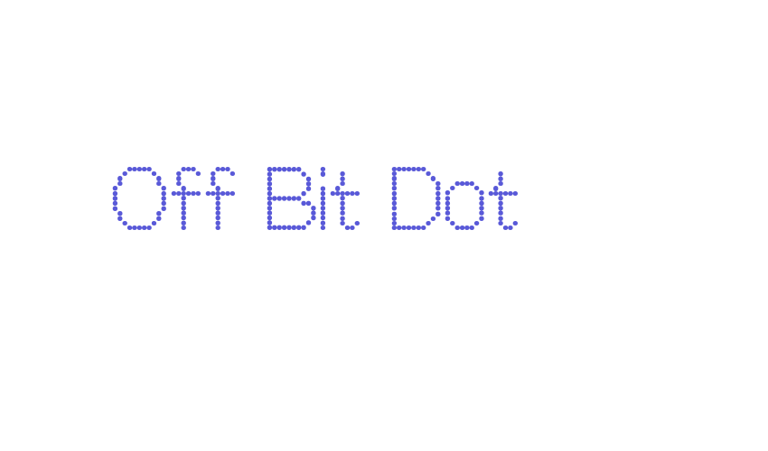 Off Bit Dot Font Download