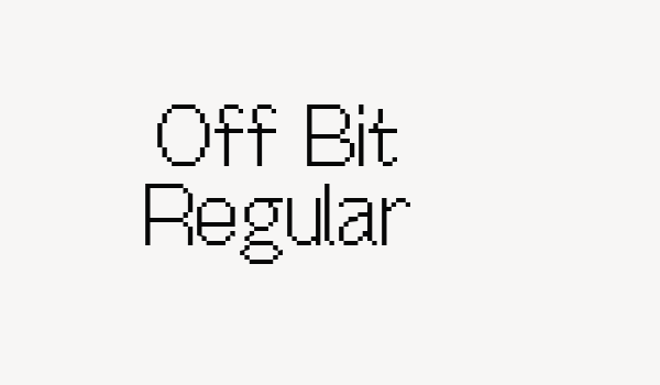 Off Bit Regular Font