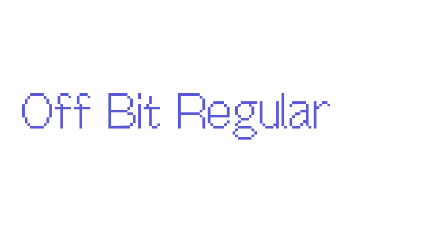 Off Bit Regular Font Download