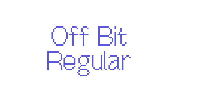 Off Bit Regular Font Download