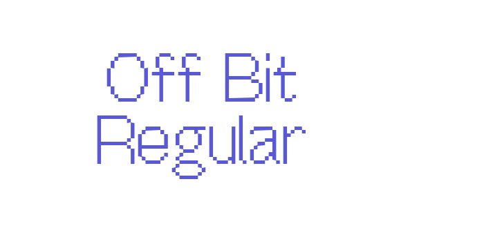 Off Bit Regular Font