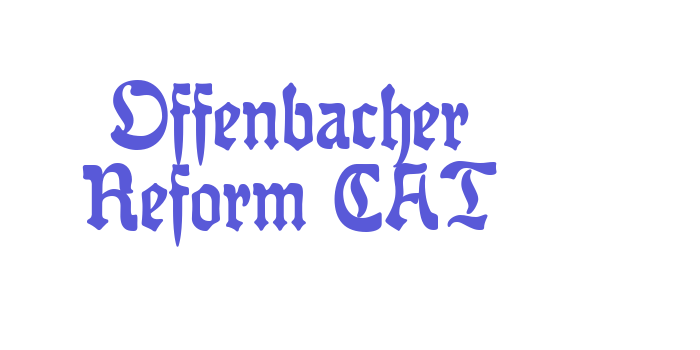 Offenbacher Reform CAT Font Download