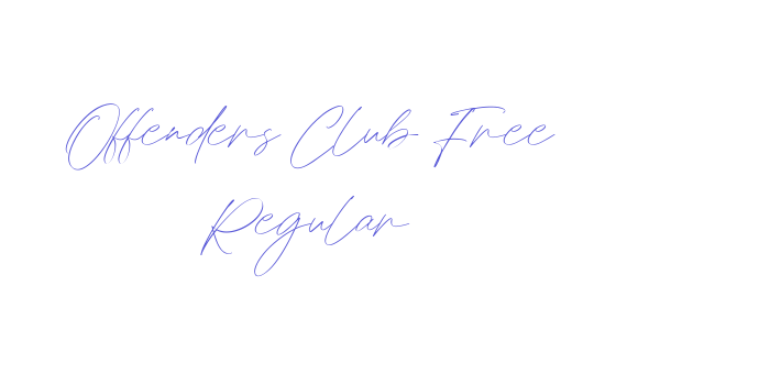 Offenders Club Free Regular Font Download