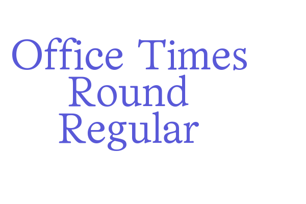 Office Times Round Regular Font