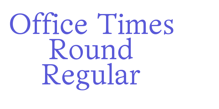 Office Times Round Regular Font Download