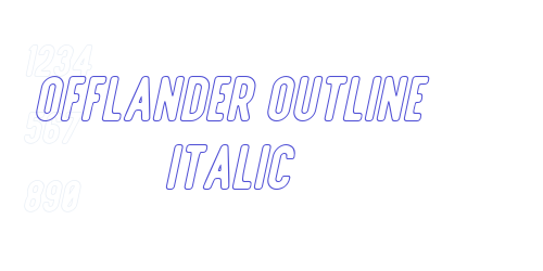 Offlander Outline Italic-font-download