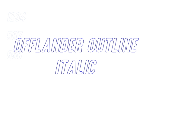 Offlander Outline Italic