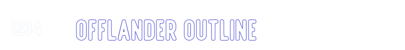 Offlander Outline-font