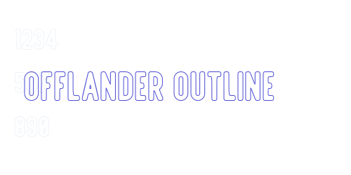 Offlander Outline-font-download