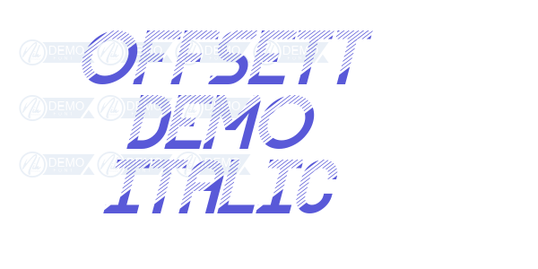 Offsett Demo Italic font free