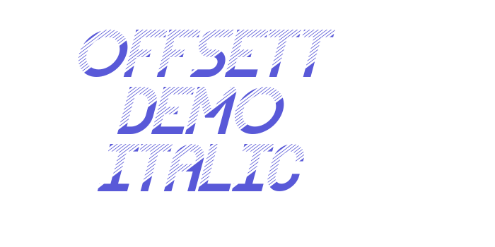 Offsett Demo Italic Font Download