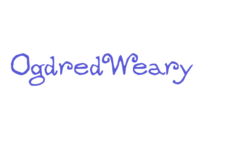 OgdredWeary Font Download