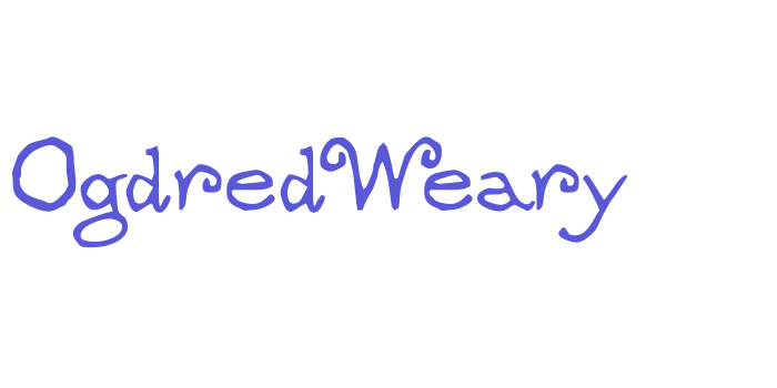 OgdredWeary Font Download