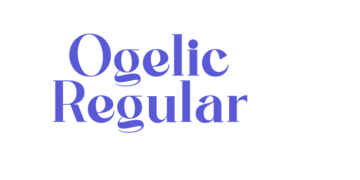 Ogelic Regular Font