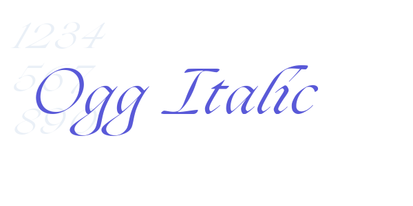 Ogg Italic font free