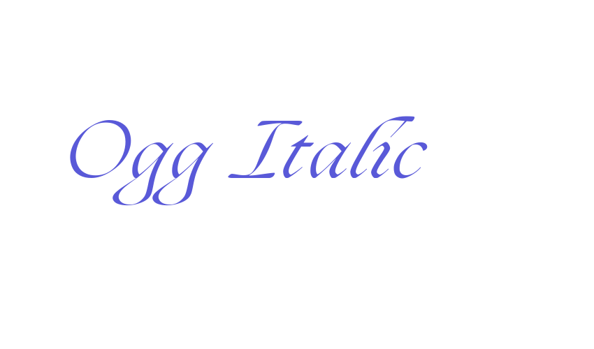 Ogg Italic Font