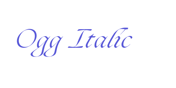 Ogg Italic Font Download