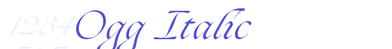 Ogg Italic-font