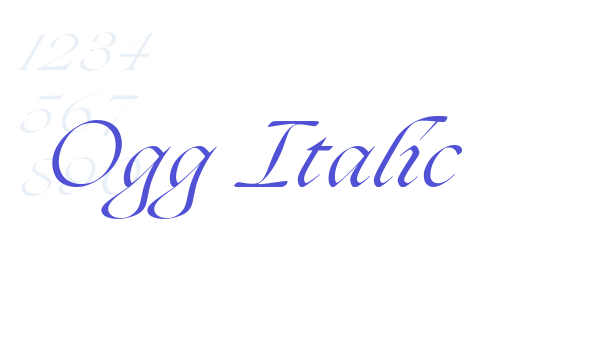 Ogg Italic font download