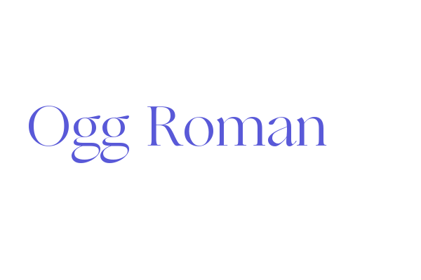 Ogg Roman Font