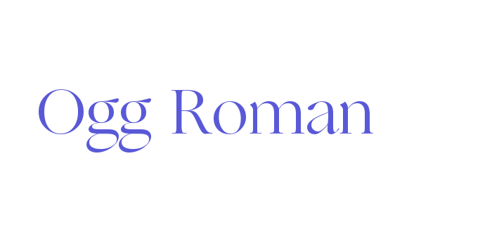 Download Ogg Roman Font