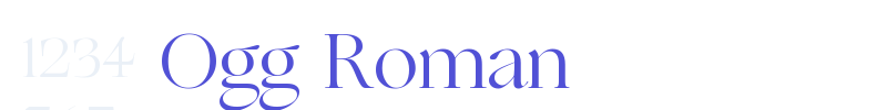 Ogg Roman-font