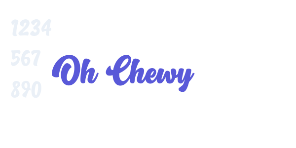 Oh Chewy font