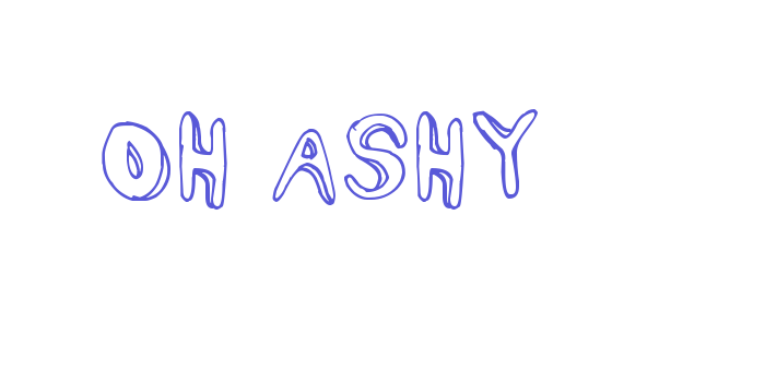 Oh Ashy Font