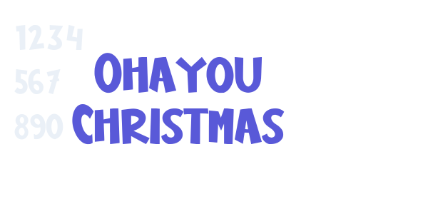 Ohayou Christmas font free