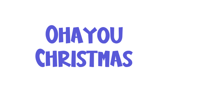 Ohayou Christmas Font Download