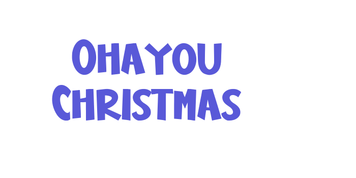 Ohayou Christmas Font