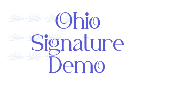 Ohio Signature Demo font free